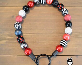 Cruela | Coleira de cachorro com miçangas personalizada | Personalizado | Durável | Exclusivo