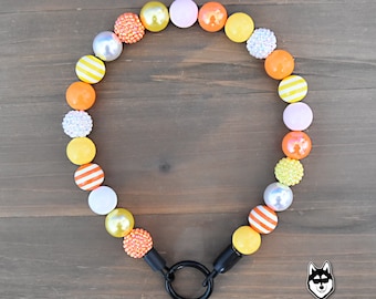 Milho Doce | Coleira de cachorro com miçangas personalizada | Personalizado | Durável | Exclusivo
