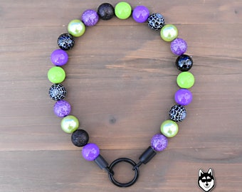 Cerveja de Bruxas | Coleira de cachorro com miçangas personalizada | Personalizado | Durável | Exclusivo