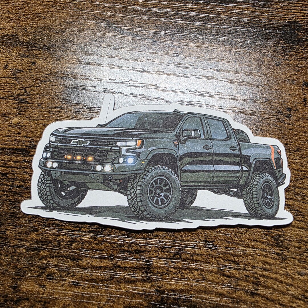 Chevy Silverado Sticker 4 Inches. - Etsy
