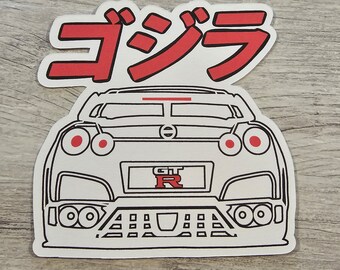 Nissan GTR Godzilla Sticker 4 inches.