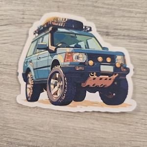 Land Rover Discovery Off roader Sticker 4 inches.