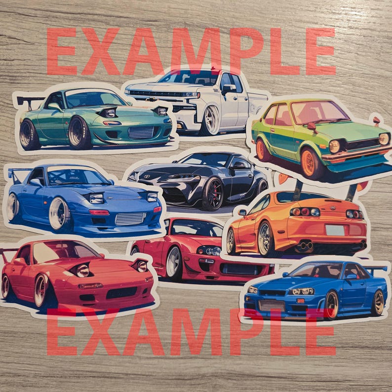 Custom Cartoon Car Sticker – Personalized Car Art! - Etsy
