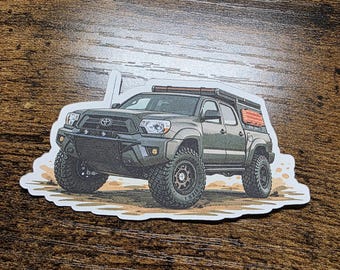 Toyota Tacoma Off roader Sticker 4 inches.