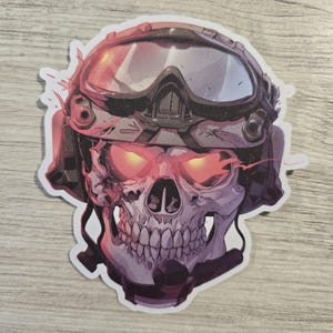 Tactical Skull Sticker 4 inches.