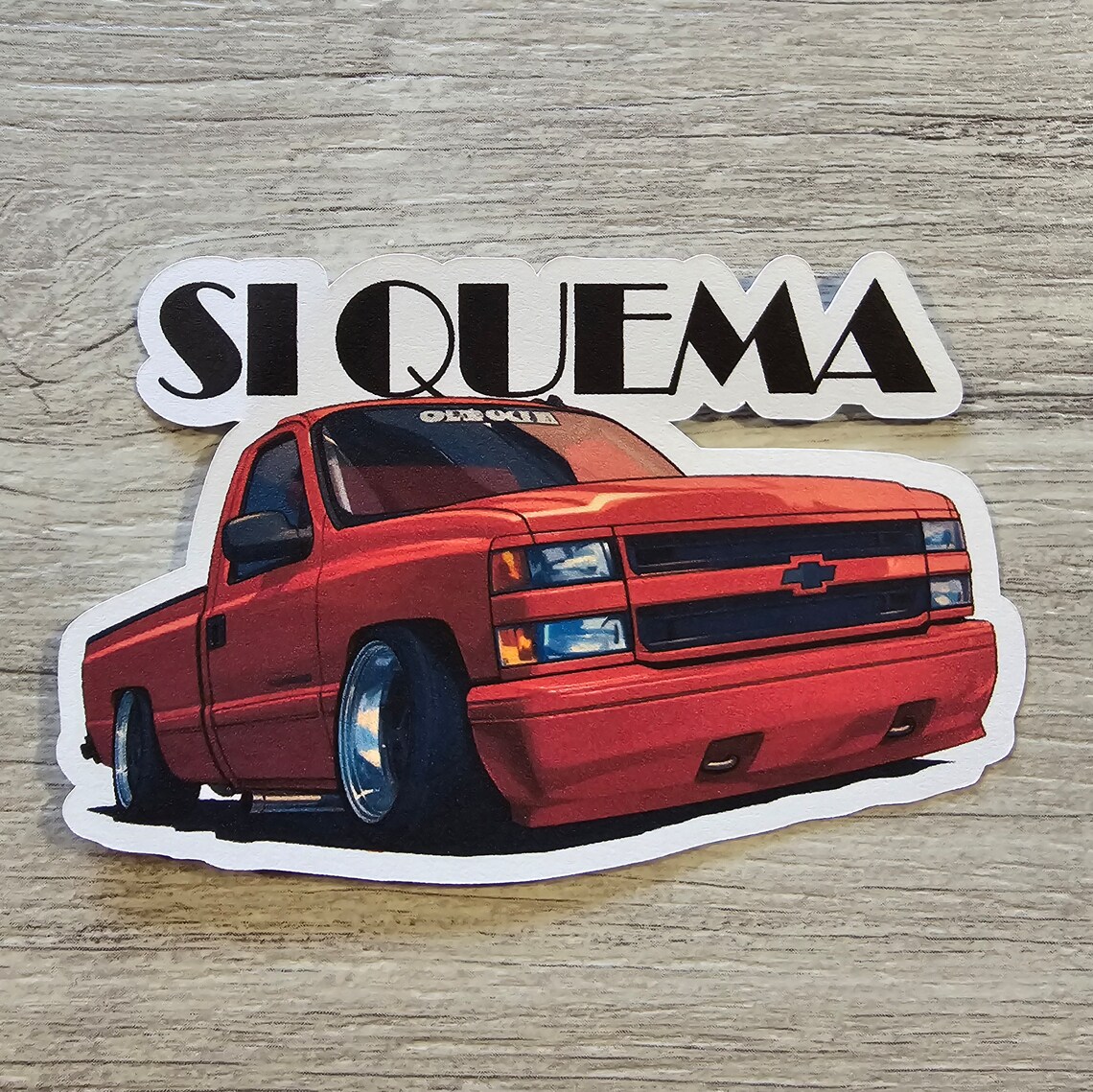 Chevy Silverado Lowered Sticker 4 Inches. - Etsy