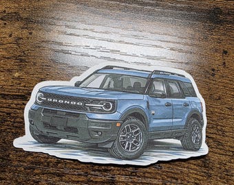 Ford Bronco Off roader Sticker 4 inches.