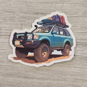 Mitsubishi Pajero Off roader Sticker 4 inches.