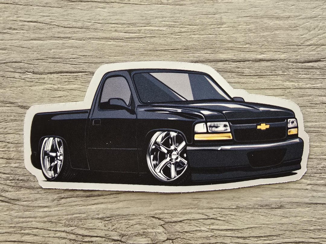 Chevy Silverado Lowered Sticker 4 Inches. - Etsy