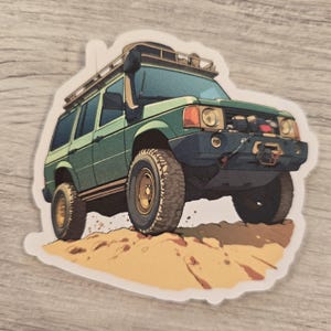Land Rover Discovery Off roader Sticker 4 inches.