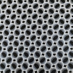 Ollie | Silk Brocade Fabric by the Half Yard, 50&quot; Wide | Sphere, Circle, Straight Repeat, Geometric