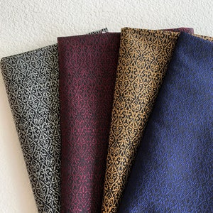 Belvedere | Silk Brocade Fabric by the Half Yard, 30&quot; Wide | Damask, Filigree, Gothic, Tracery
