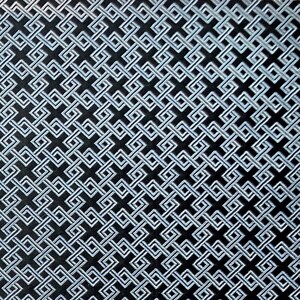 Illusion | Silk Brocade Fabric by the Half Yard, 30&quot; Wide | Lattice, Box Square, Diamond, Link, Zig Zag