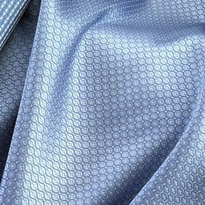 Peppoli | Silk Brocade Fabric by the Half Yard, 31&quot; or 50&quot; Wide | Periwinkle | Polka Dots, Geometric, Foulard, Pin Dots