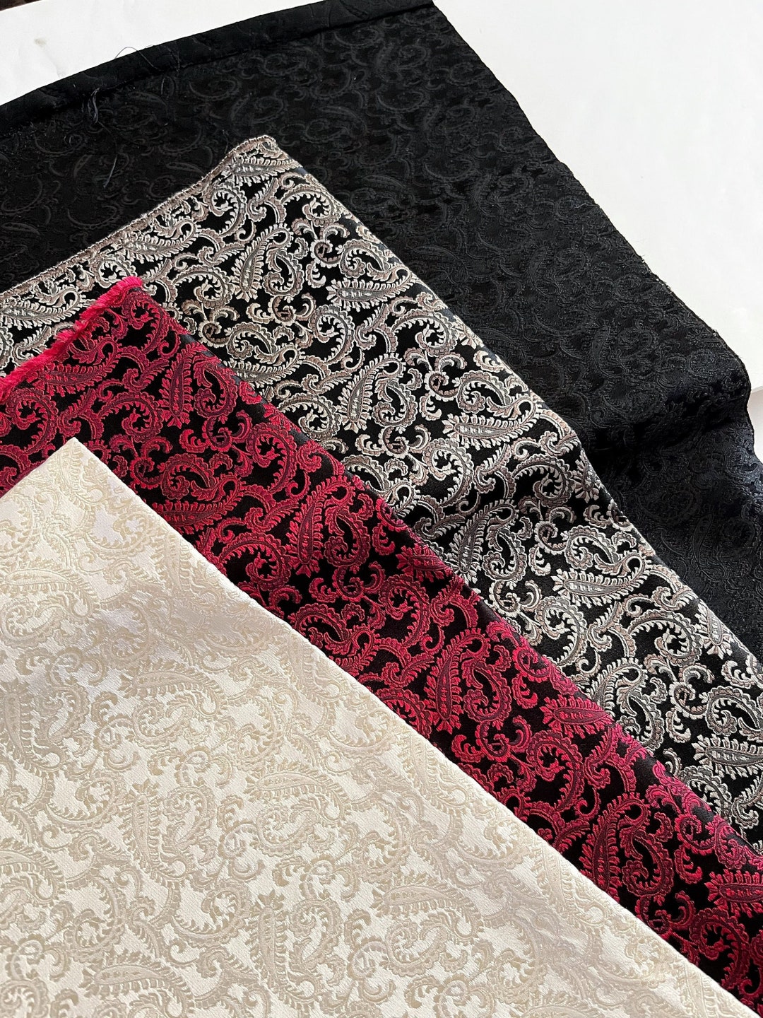 Kingston | Silk Brocade Fabric by the Half Yard, 31