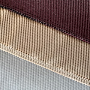 Faille Stripe | Silk Faille Brocade Fabric by the Half Yard, 27&quot;, 39&quot;, or 66&quot; Wide | 3 Colors | Ribbed, Striped, Line, Two-Tone