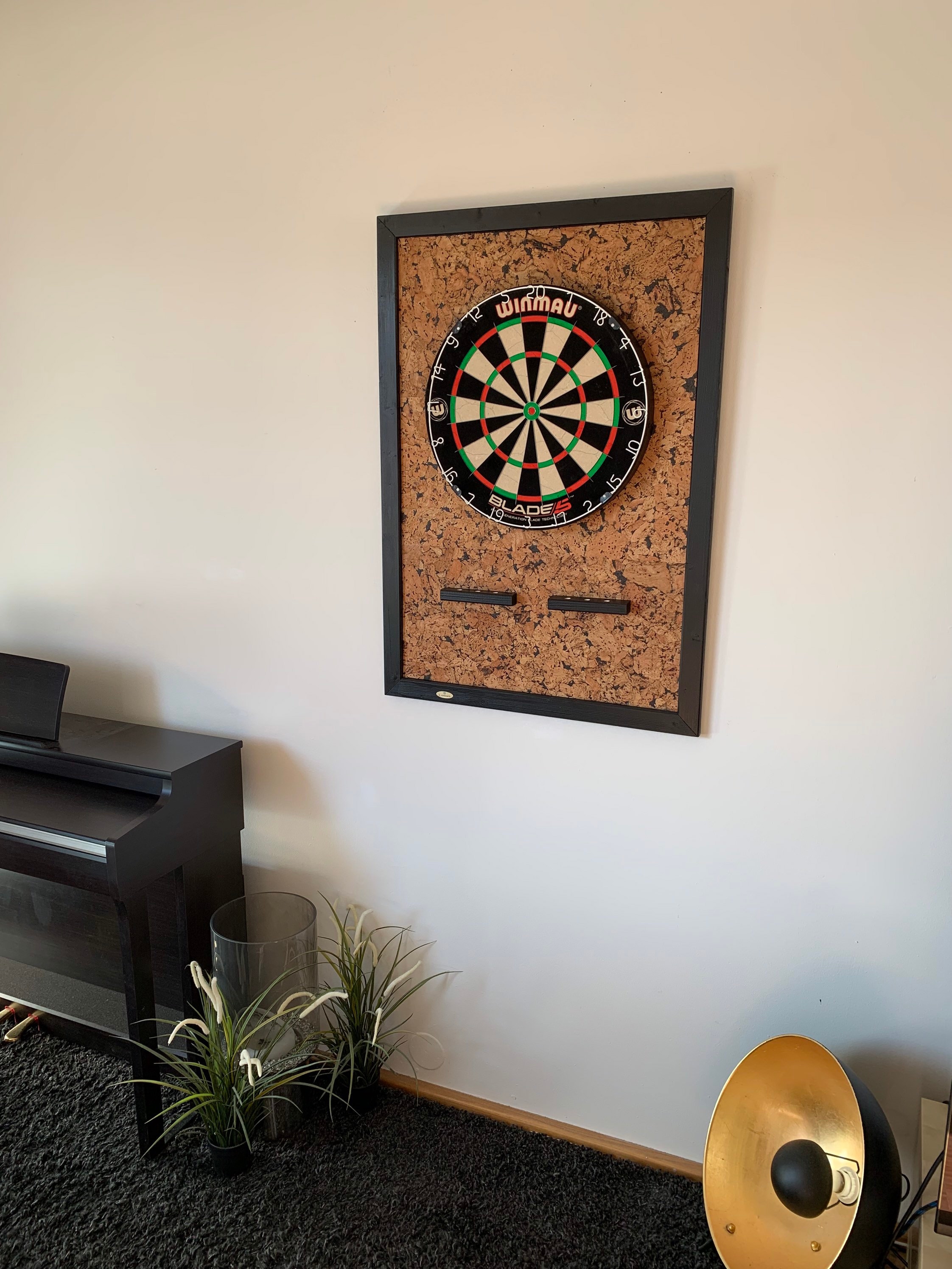 Dart Wandschutz aus Kork für Dartscheiben / Dart Catchring Etsy.de