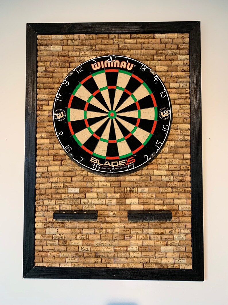 Cork Dart Board Wall Protection / Catch Ring With Dartboard Etsy UK