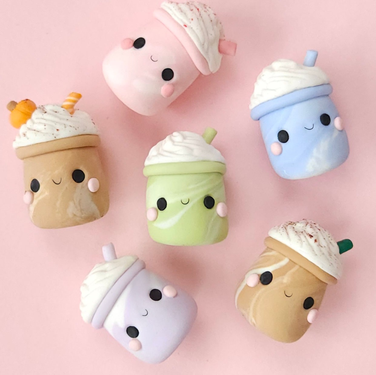 Iced Coffee and Matcha, Keychain, Charm, Plant Pot Accessory