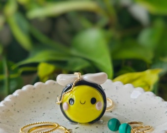 新品　ON AIR Kyne Ceramic Tray ART BEAMS Bee Trinket Dish – Handmade Clay Ring Tray, Jewellery Holder