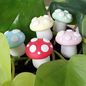 Mushroom, Keychain, Charm, Plant Pot Accessory, Figurine, Sculpture, Trinket, Handmade Clay Gift