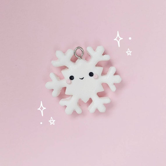 TheMonkeyCharmer Snowflake Keychain - Custom Gift - Silver Keychain - Holiday Key Chain - Initial Keychain - Best Friend Gift - Snow Keychain Unique Gift