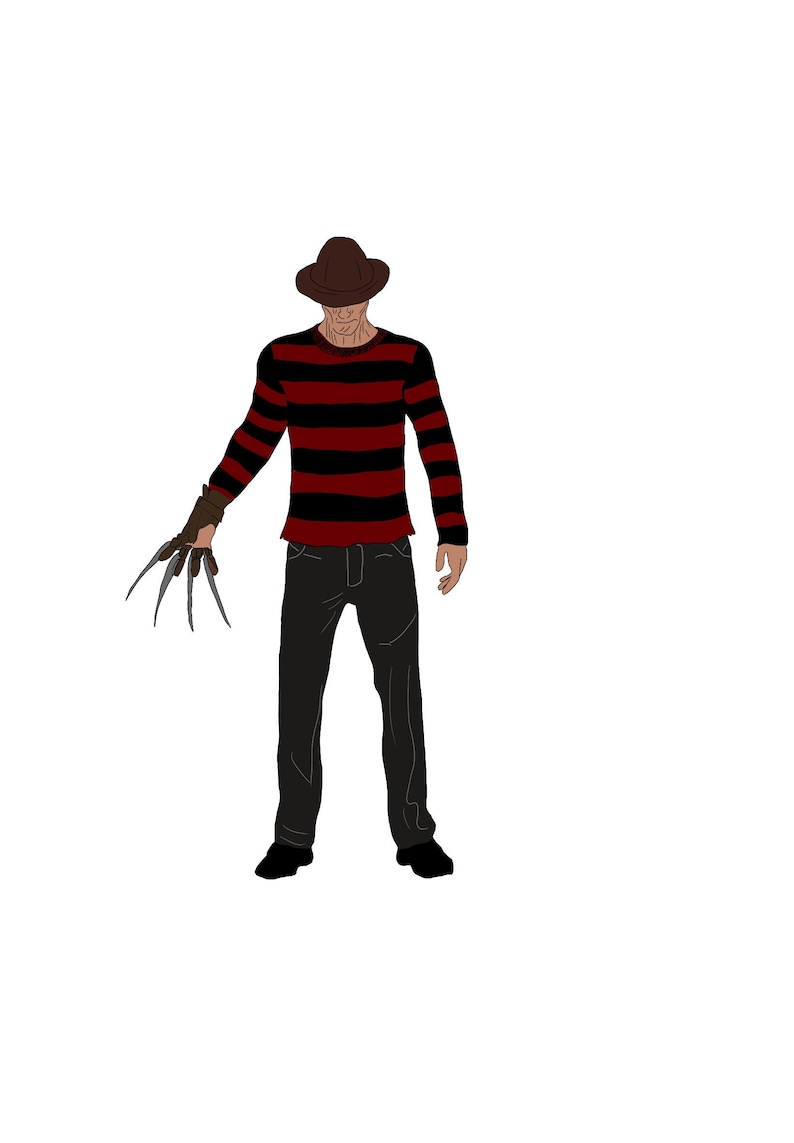 DBD Killer Freddy Krueger Digital Art Etsy