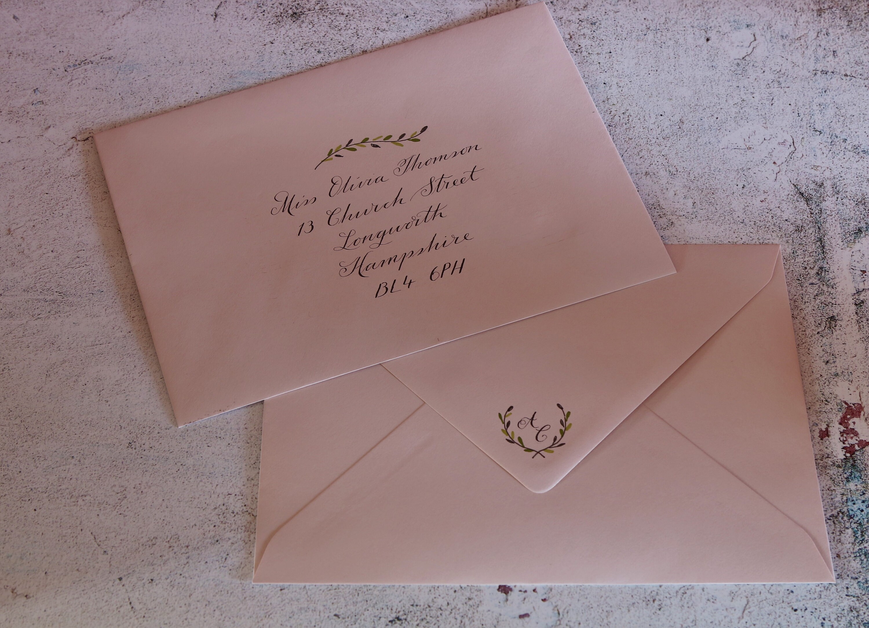 Hand addressed envelopes Etsy
