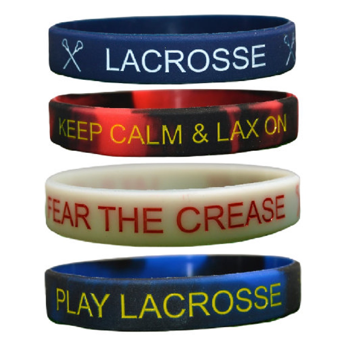 Lacrosse Silicone Wristbands Etsy