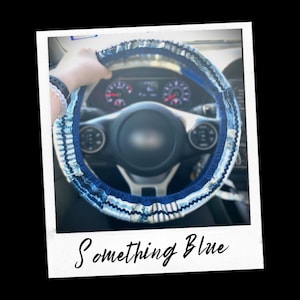 Something Blue Steering Wheel Cover