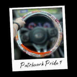 Patchwork Pride 4 Steering Wheel Cover
