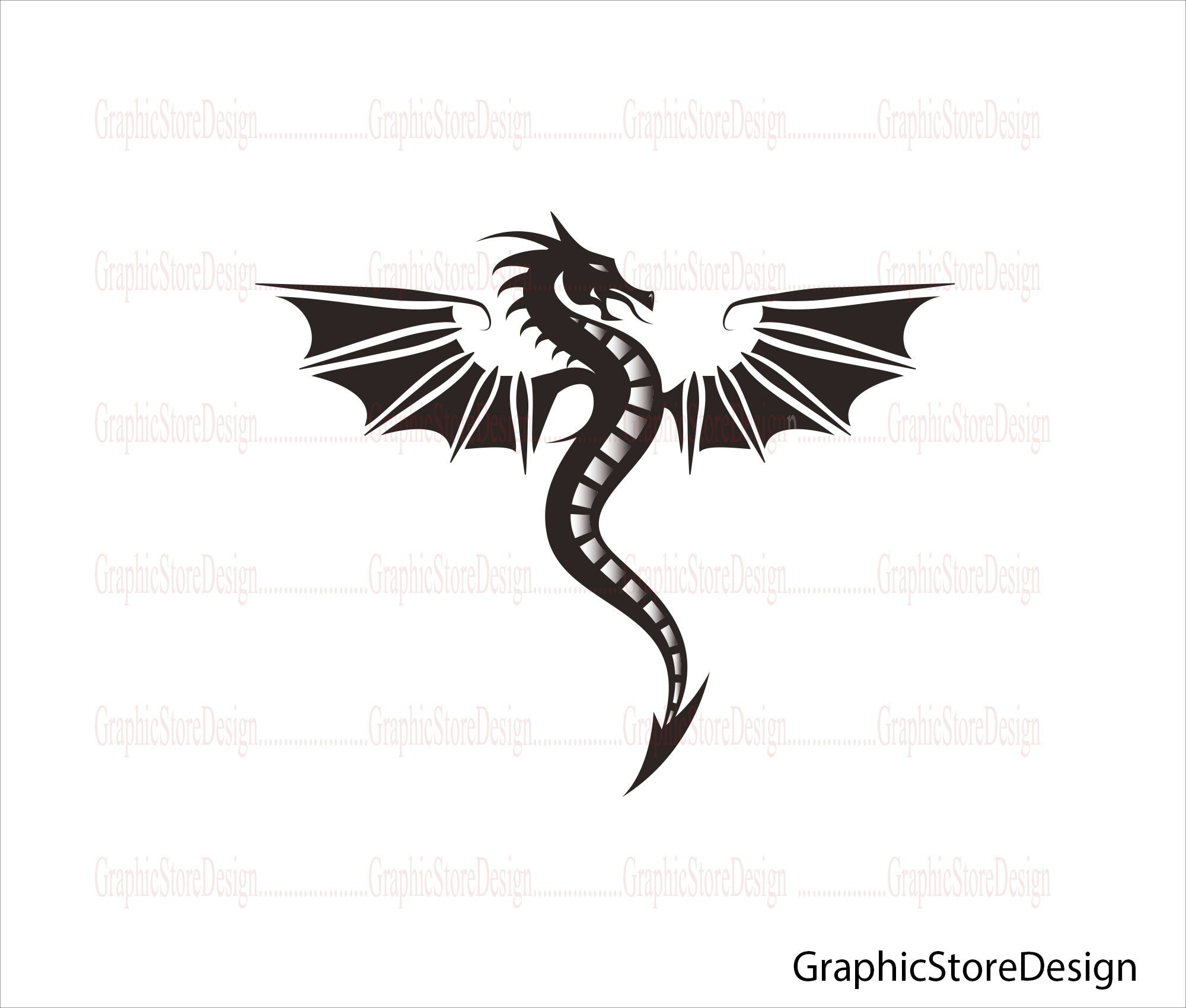 Drachen Schablone Silhouette Drachen Schablone Svg Drachen - Etsy.de