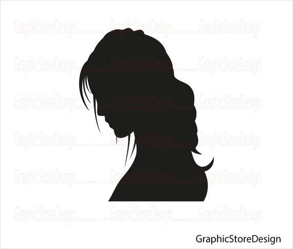 Woman Head Svg Female Head Silhouette Svg Woman Silhouette | Etsy UK