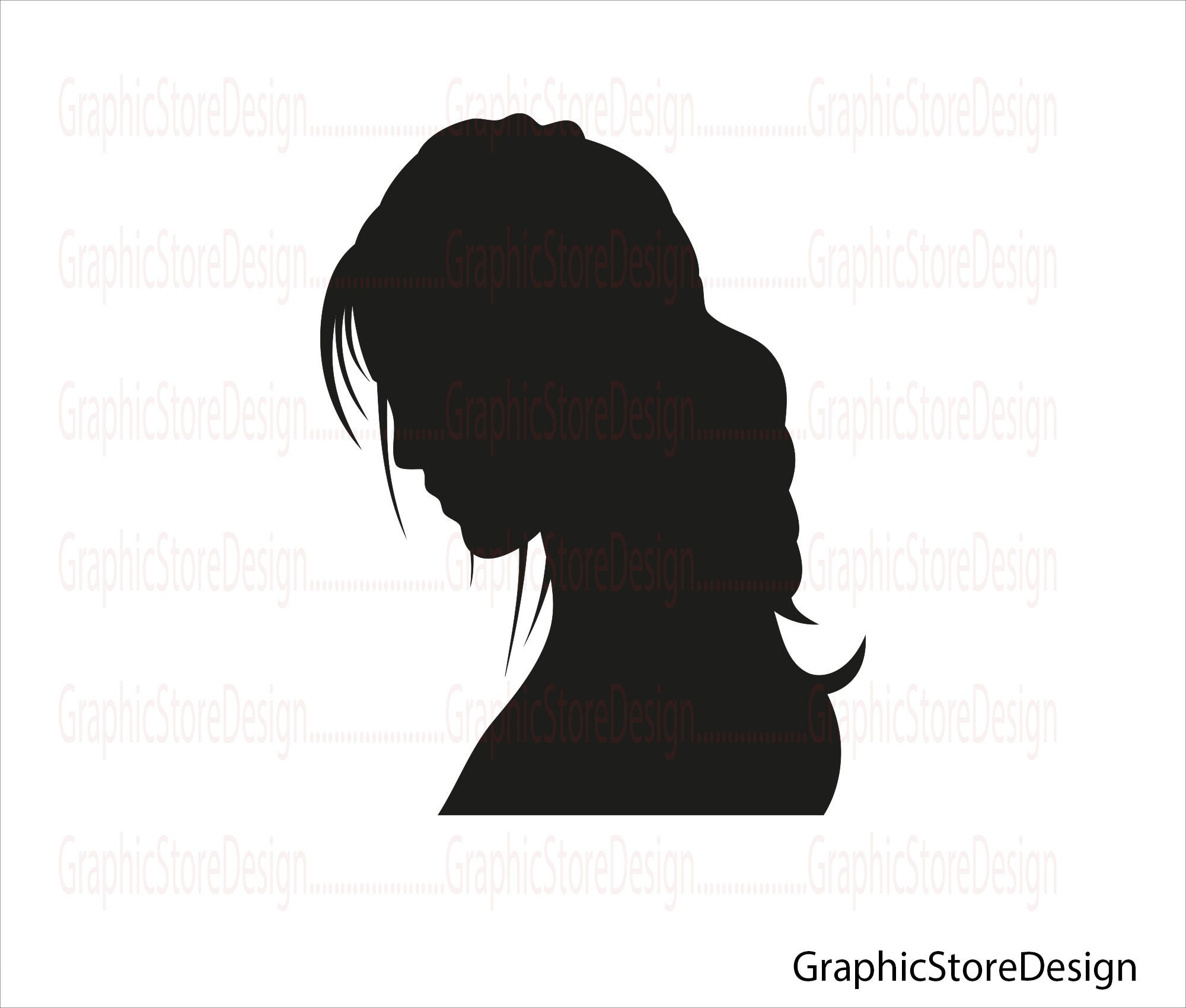 Woman Head Svg, Female Head Silhouette Svg, Woman Silhouette, Woman Svg