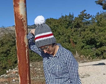 Tejido en telar - Mi primer gorro de 3 colores - Patrón para telares redondos