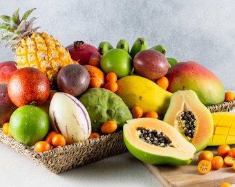 Deluxe Exotic and Tropical Fruit Basket | Tropical Fruit Box | Taste of the Tropics