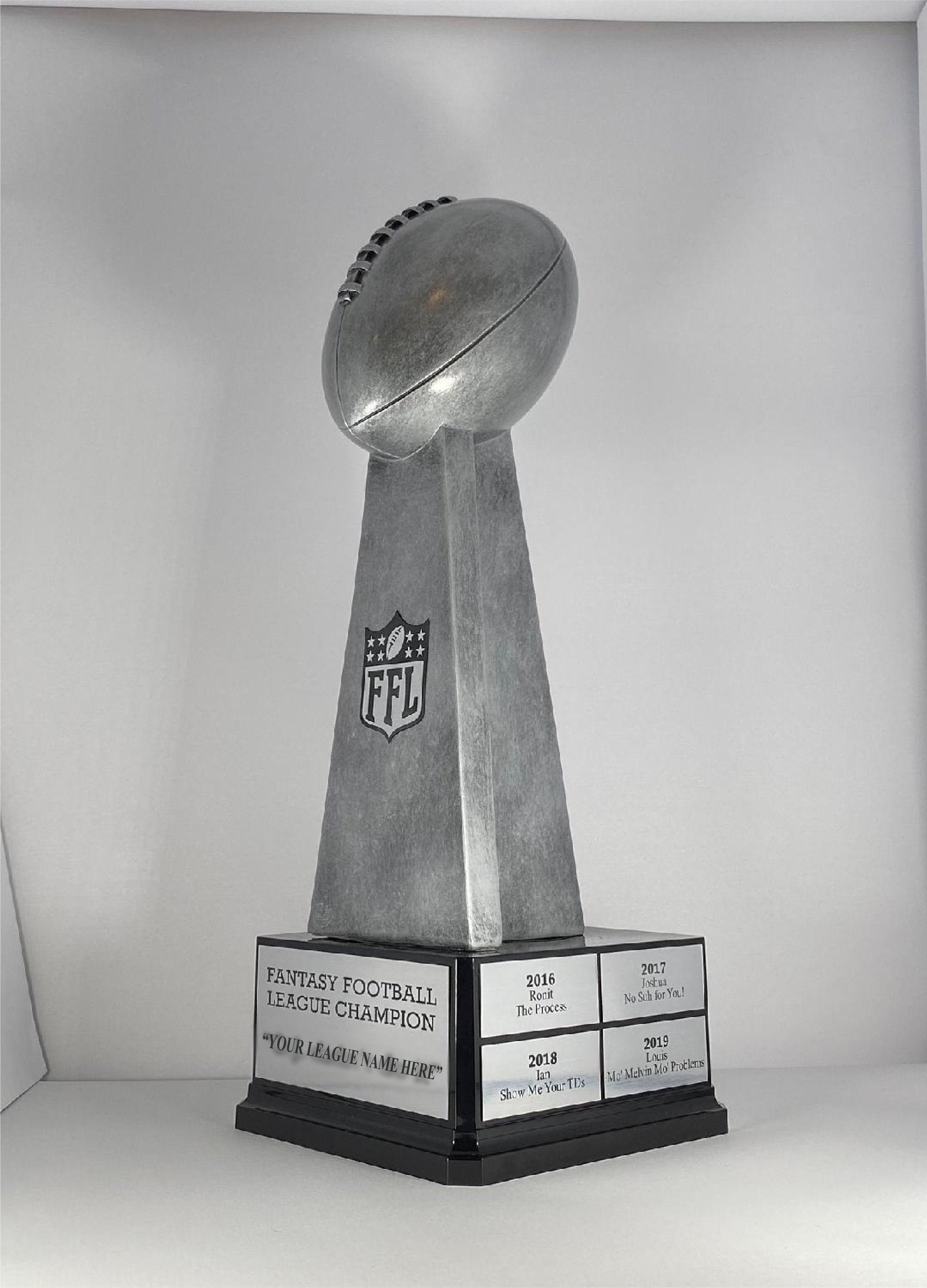 15 Fantasy Football Replica Lombardi Trophy W/ Custom Etsy