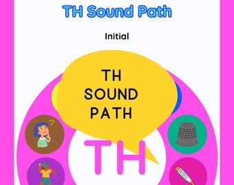 TH Sound Worksheet-Sound Path /th/ Speech Therapy-Articulation Games Worksheet-TH Worksheet-TH Words Speech Therapy