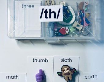 Speech Therapy Set TH Sound Mini Objects Kit Speech Therapy Trinkets