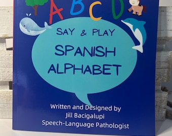Alphabet Book IN SPANISH Learn the Alphabet - Pairs with Spanish Alphabet Set with Mini Objects-
