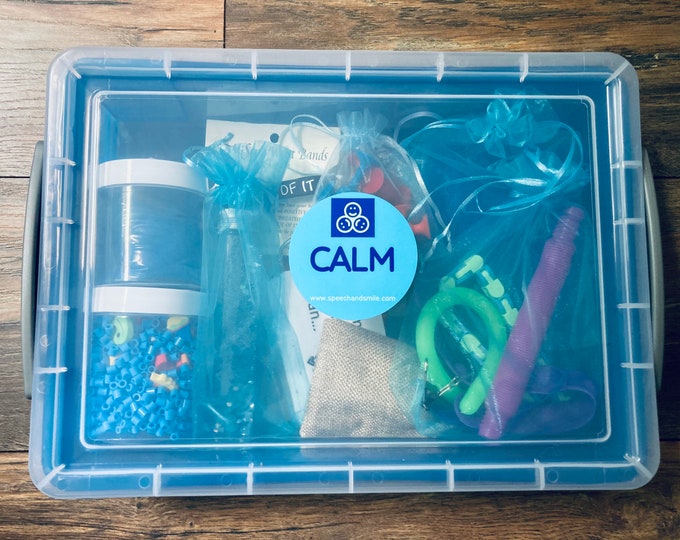Calm Corner Kit-Fidget Kit-Self Regulation-Anxiety Tools-Sensory Box-Speech Therapy-Sensory Kit-Sensory Tools-Calm Corner-Self Regulation