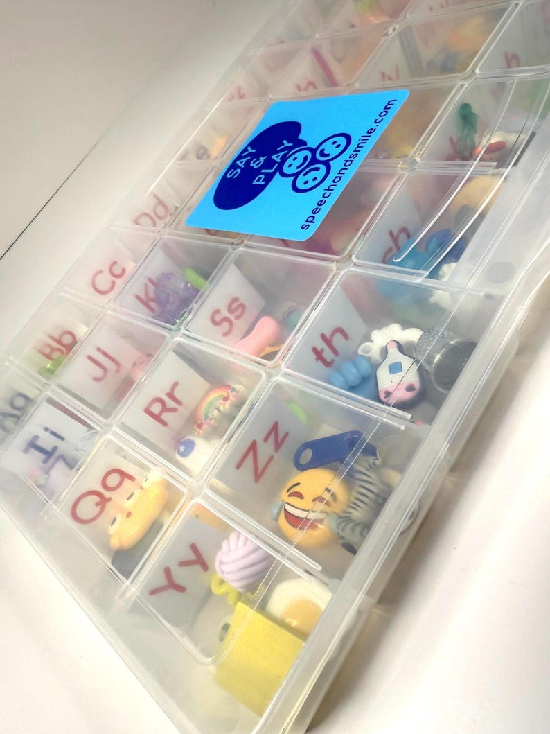 Alphabet Mini Objects Set – Phonics & Digraphs Kit | Montessori Sound Set  Speech Therapy Trinkets | Say and Play Mini Objects