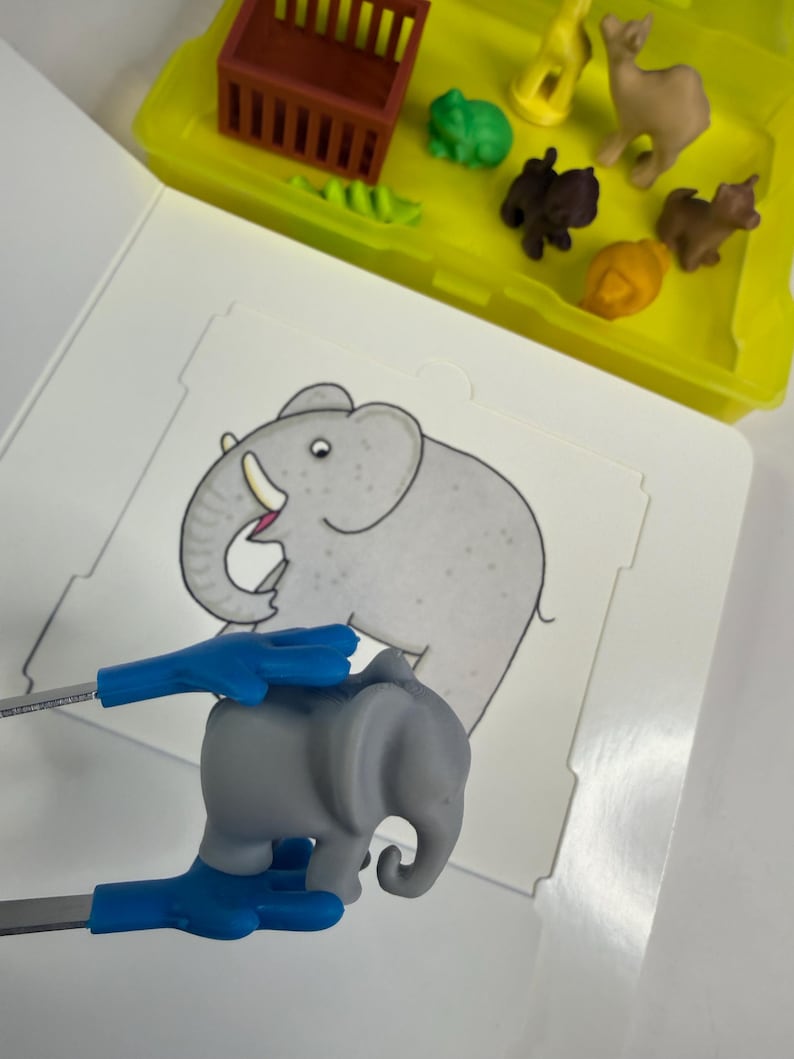 Querido kit de cuentos del zoológico con mini objetos. Libro de terapia del habla sobre el zoológico. imagen 7