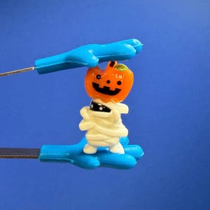 Mini Mummy Trinket -Pumpkin Mummy Halloween Mini Objects Speech Therapy