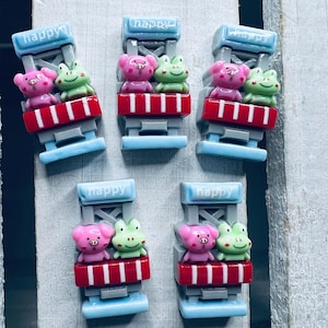 Miniatuur achtbaan winkelwagen snuisterijen carnaval mini-objecten beursthema mini-objecten voor logopedie Montessori-mini's zeggen en spelen