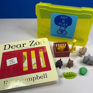 Dear Zoo Story Kit with Mini Objects Speech Therapy Zoo Book
