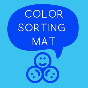 Color Sort Mat Printable-color Sorting Digital Download - Etsy