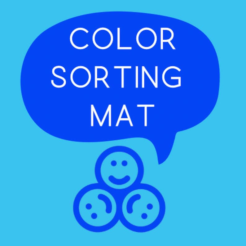 Quick Sort Colourfull Color Sort Mat Printable-color Sorting Digital Download - Etsy