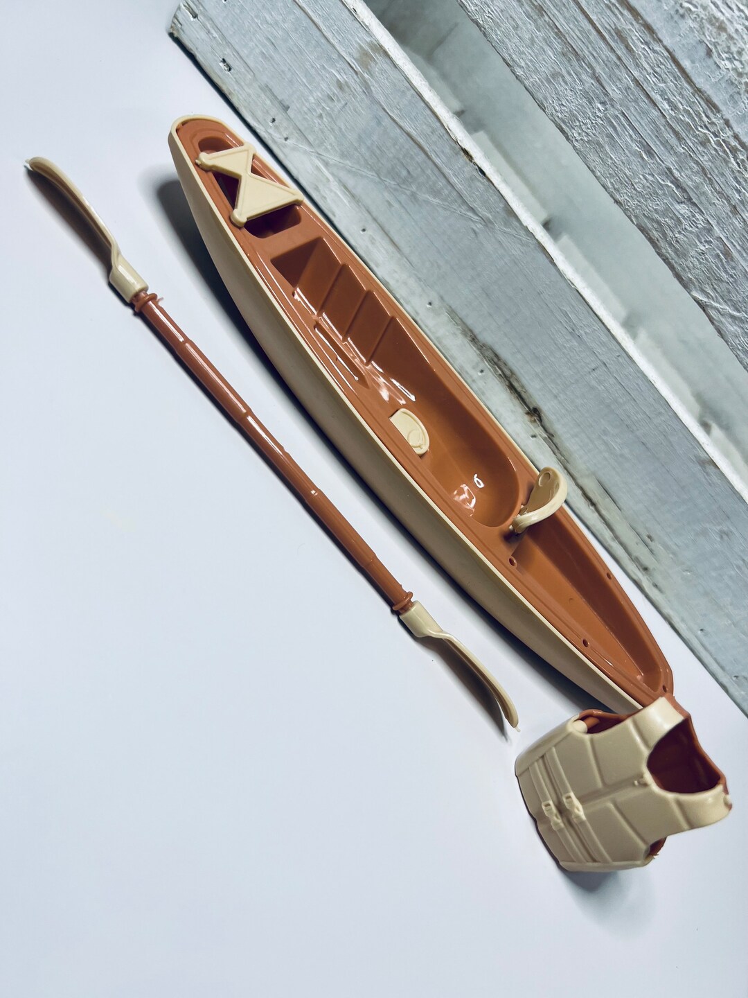 Mini Toy Kayak for Miniature Objects Dolls Bath Toy Speech Therapy Mini