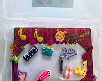 ART & DANCE Theme Mini Objects-Music Trinkets-Speech Therapy Mini Objects-Task Box-The Arts Themed Therapy Task Box